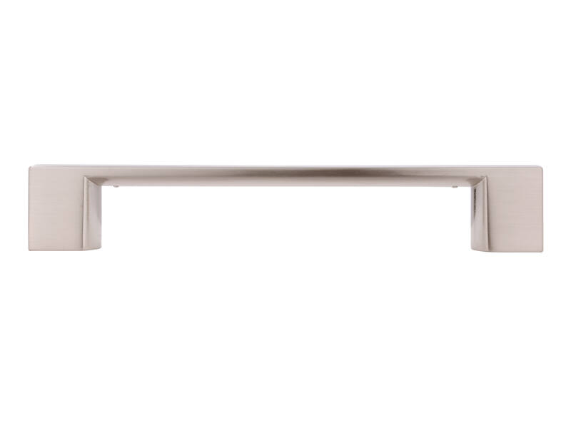 Meubelgreep RVS look zamac recht 128mm 162x20x27mm