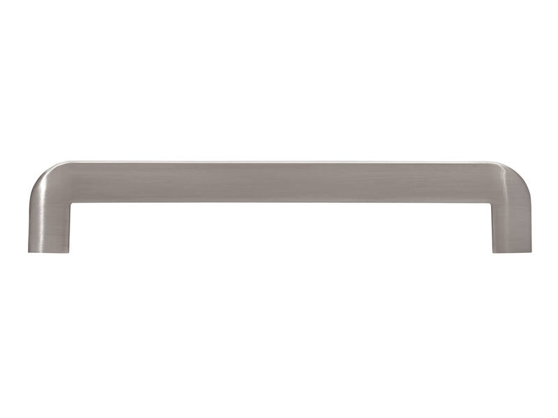 Meubelgreep RVS look plat 160mm 182x8x33mm