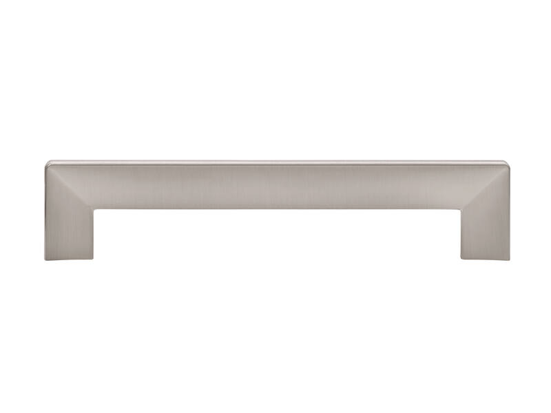 Meubelgreep RVS look hoekig 160mm 168x10x36mm