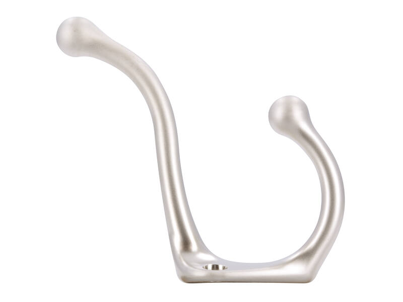 Kapstokhaak RVS look zamac enkel 82x32x76mm