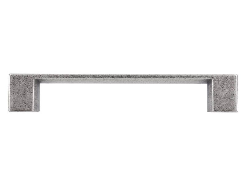 Meubelgreep antiek ijzer look zamac recht 128mm 162x20x27mm