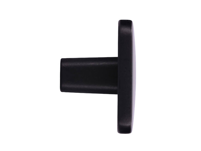 Meubelknop Zwart metaal rechthoek 58X33X22 mm