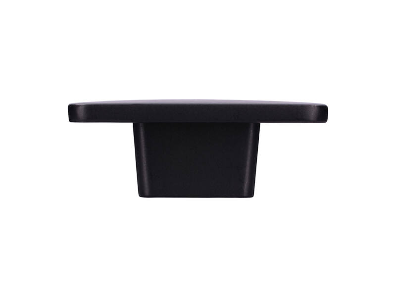 Meubelknop Zwart metaal rechthoek 58X33X22 mm
