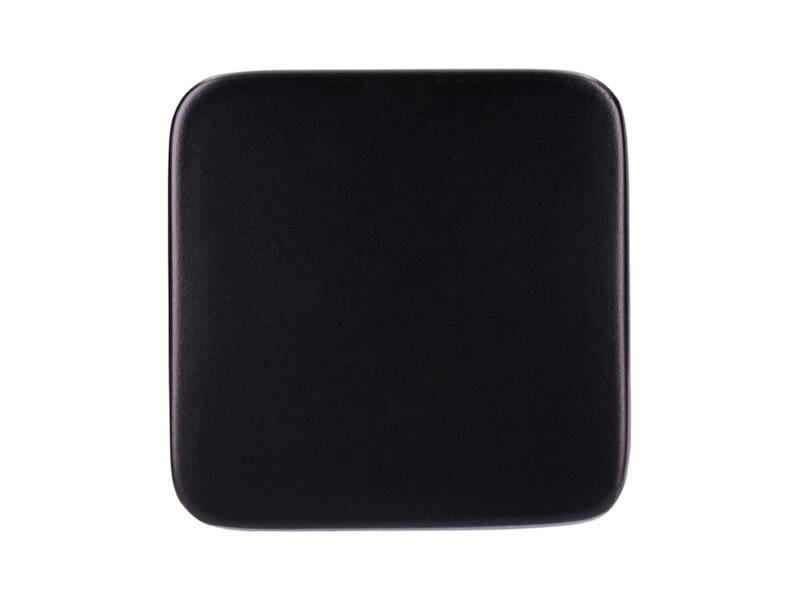 Meubelknop Zwart metaal Vierkant 33X33X22mm