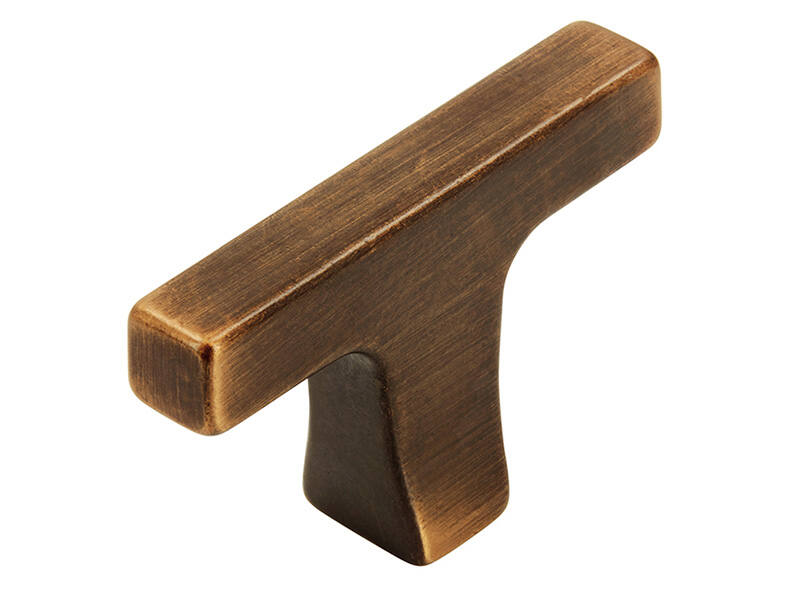 Meubelknop Verbronsd T-model Trompet 48mm