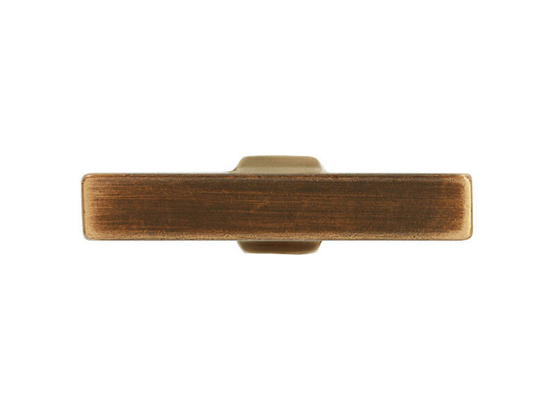 Meubelknop Verbronsd T-model Trompet 48mm