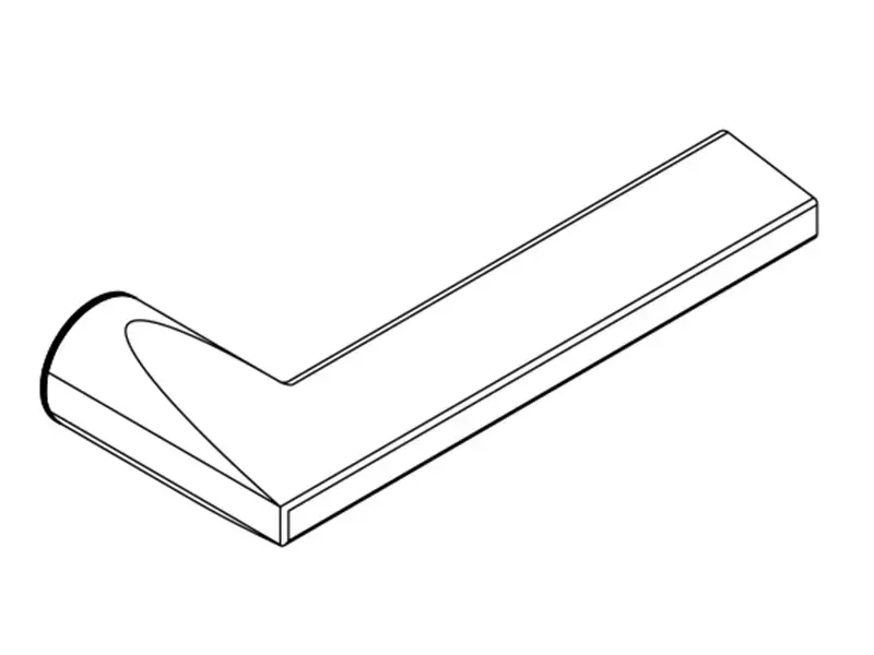 Deurklink Nuda Atlanta Mat Zwart met rozet 24mm