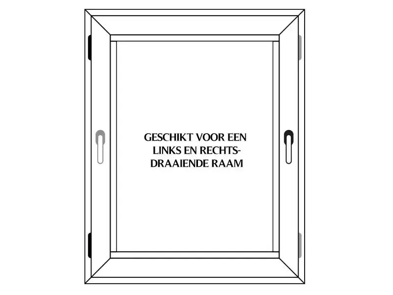 Draaikiep raamkruk Mat Goud PVD BSQ1-DK-O