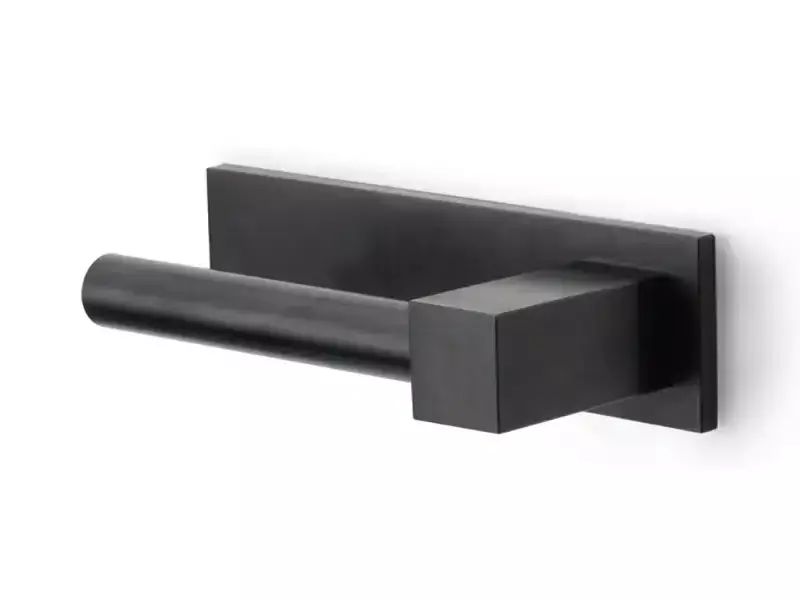 Gatdeel links Mat Zwart PVD Eric Kuster Bobby EK100-G op verende horizontaal schild