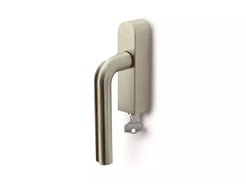 Draaikiep raamkruk Champagne PVD David Rockwell Eclipse DR100-DKLOCK-O Links Afsluitbaar