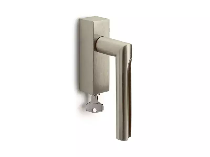Draaikiep raamkruk Champagne PVD David Rockwell Eclipse DR103-DKLOCK Rechts Afsluitbaar
