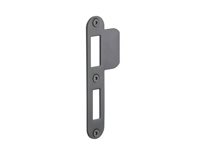 Sluitplaat Dag en Nachtslot Gunmetal PVD LBSPA-NYW 24x124mm - afgerond
