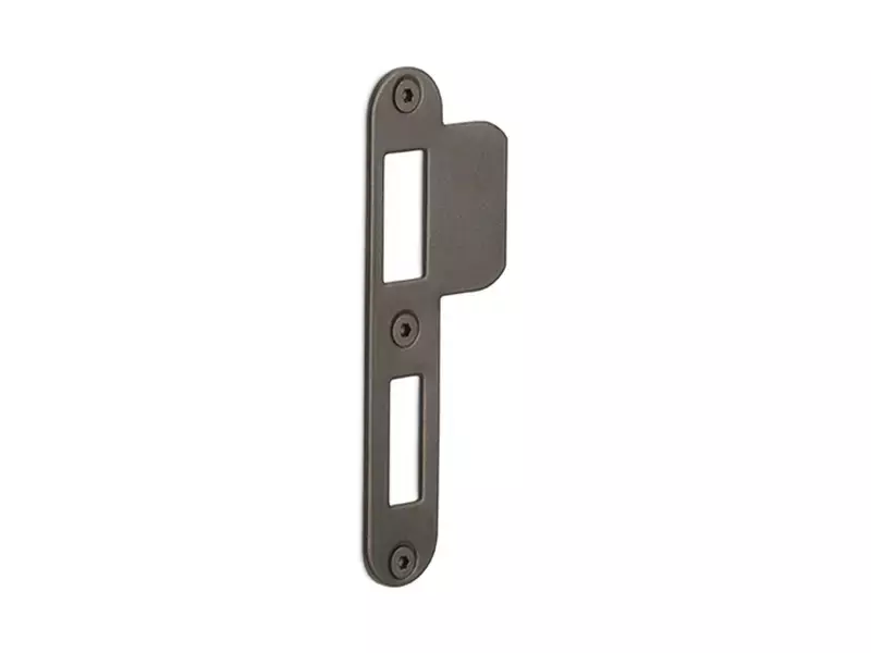 Sluitplaat Dag en Nachtslot Brons LBSPA-NYW 24x124mm - afgerond
