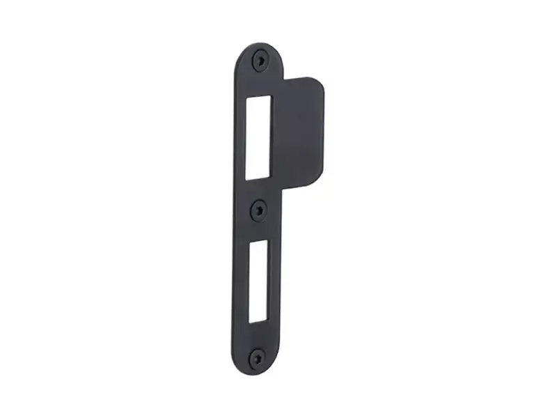 Sluitplaat Dag en Nachtslot Mat Zwart LBSPA-NYW 24x124mm - afgerond