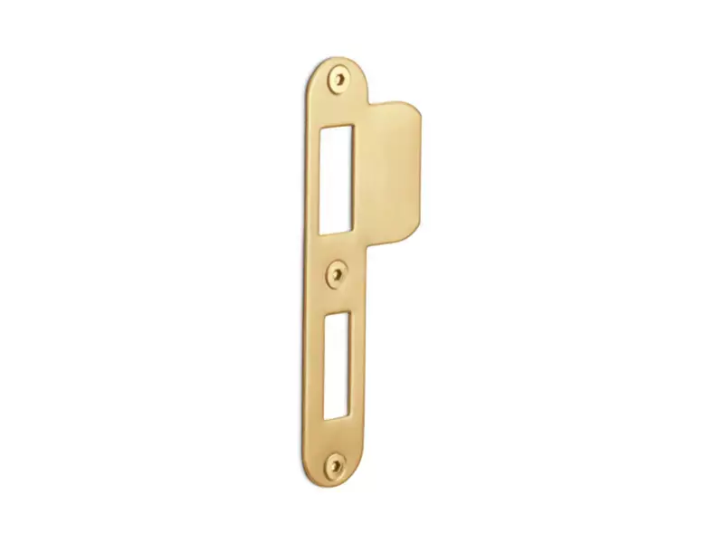 Sluitplaat Dag en Nachtslot Mat goud PVD LBSPA-NYW 24x124mm - afgerond