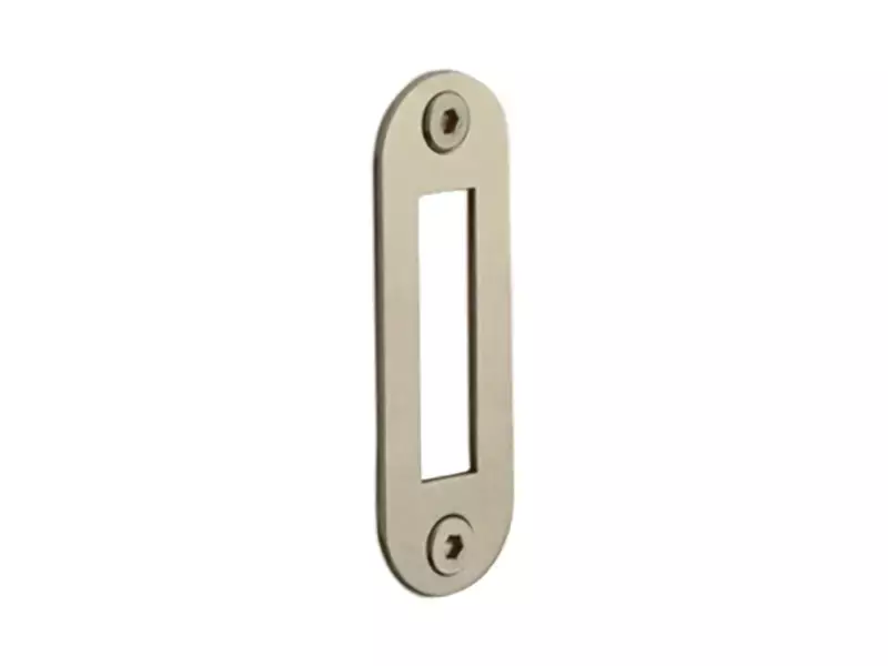 Sluitplaat Kastslot Champagne PVD LBSPAK 24x70mm - afgerond