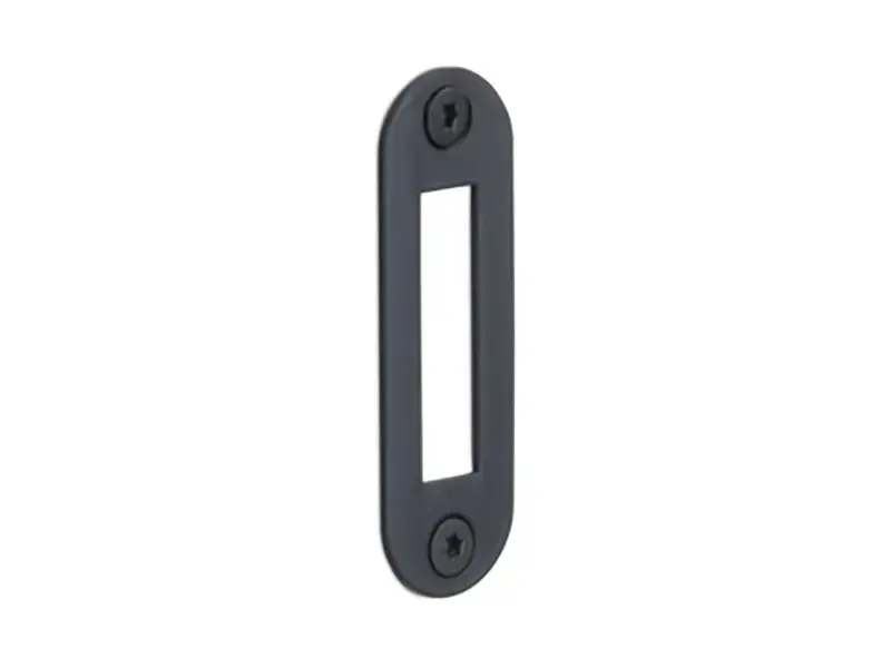 Sluitplaat Kastslot Mat Zwart LBSPAK 24x70mm - afgerond
