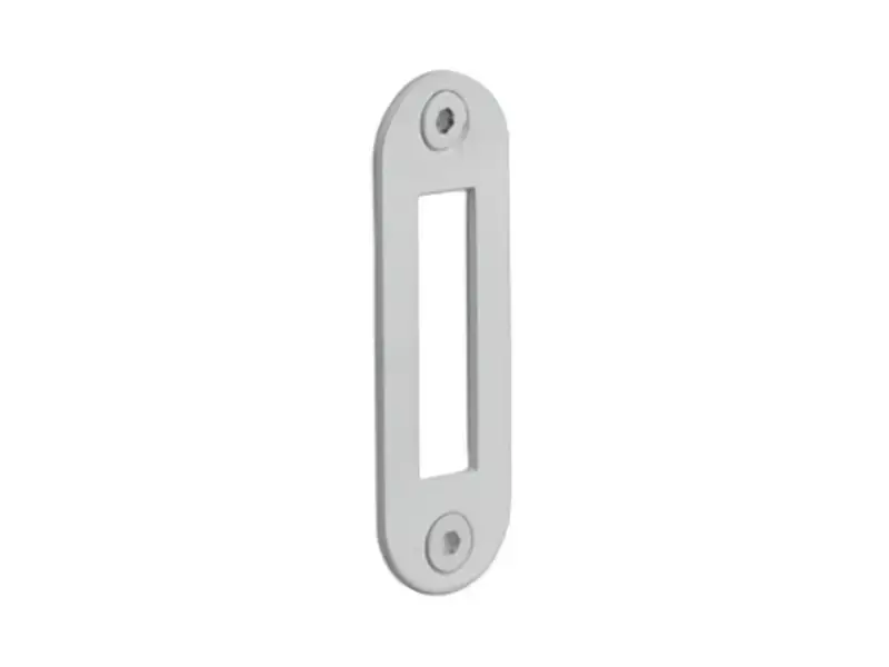 Sluitplaat Kastslot Wit LBSPAK 24x70mm - afgerond
