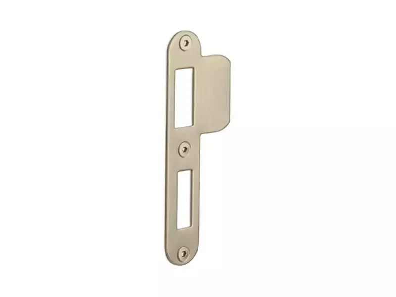 Sluitplaat Dag en Nachtslot Champagne PVD LBSPA-NYW 24x124mm - afgerond