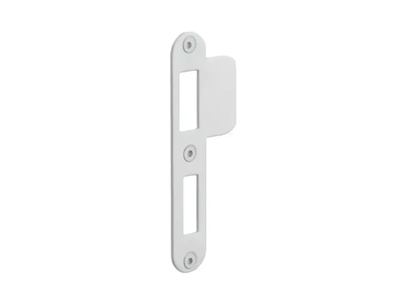 Sluitplaat Dag en Nachtslot Wit LBSPA-NYW 24x124mm - afgerond