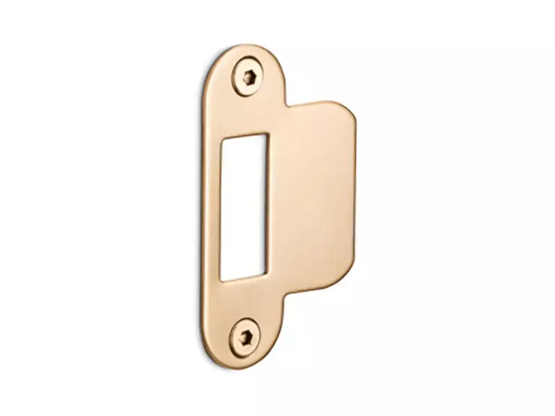 Sluitplaat Loopslot Licht brons PVD LBSPA-SFC 24x70mm - afgerond
