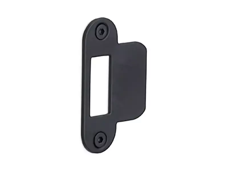 Sluitplaat Loopslot Mat Zwart LBSPA-SFC 24x70mm - afgerond