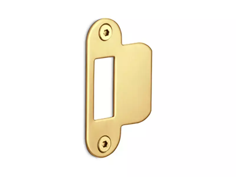 Sluitplaat Loopslot Mat goud LBSPA-SFC 24x70mm - afgerond