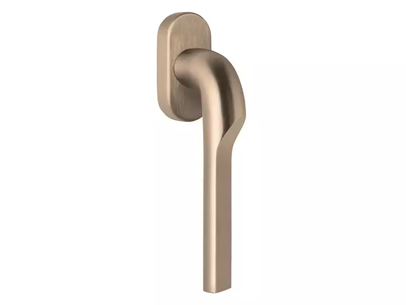 Draaikiep raamkruk PVD licht brons Formani Gensler Rivio GL100-DK-O links