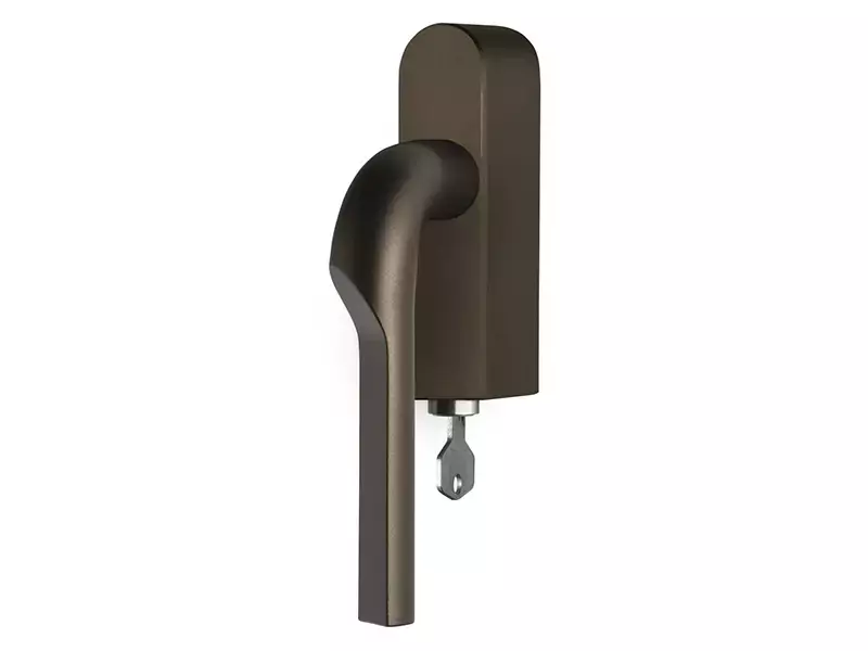 Draaikiep raamkruk Brons Formani Gensler Rivio GL100-DKLOCK-O rechts