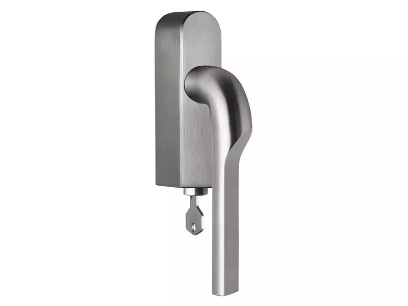 Draaikiep raamkruk RVS Formani Gensler Rivio GL100-DKLOCK-O links