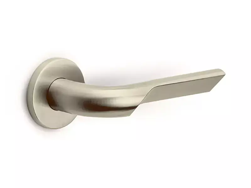 Deurkruk Champagne PVD Gensler Rivio GL100G 138mm geveerd rozet