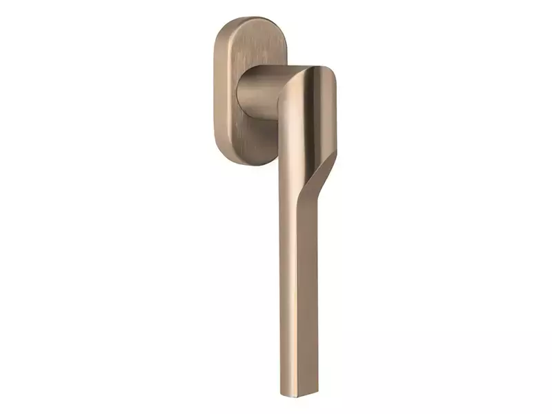 Draaikiep raamkruk PVD licht brons Formani Gensler Rivio GL101-DK-O links