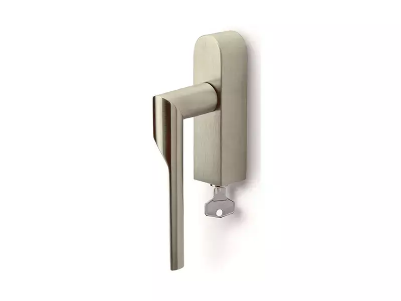 Draaikiep raamkruk Champagne PVD Gensler Rivio GL101-DKLOCK-O rechts