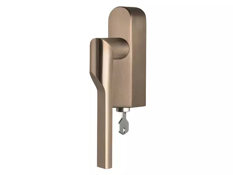 Draaikiep raamkruk PVD licht brons Formani Gensler Rivio GL101-DKLOCK-O rechts