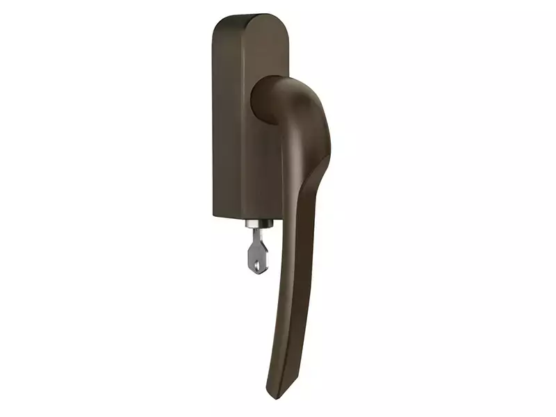 Draaikiep raamkruk Brons Formani Gensler Rivio GL102-DKLOCK-O links