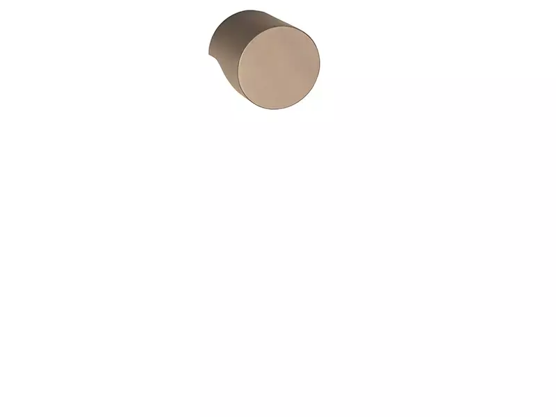 Voordeurknop PVD licht brons Formani Gensler Rivio GL200V 60mm