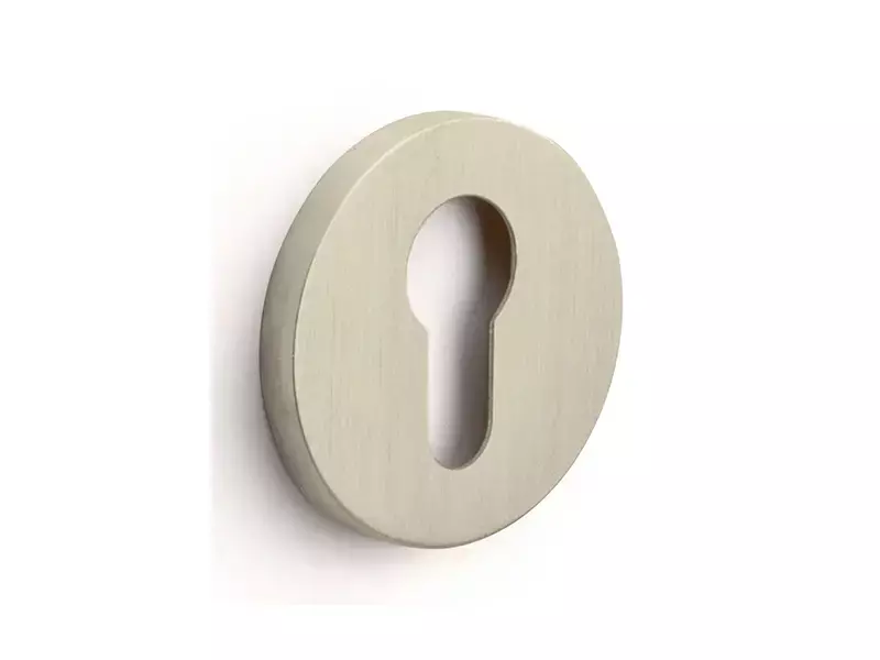 Profielcilinderrozet Champagne PVD Gensler Rivio GLY53 rond 53mm