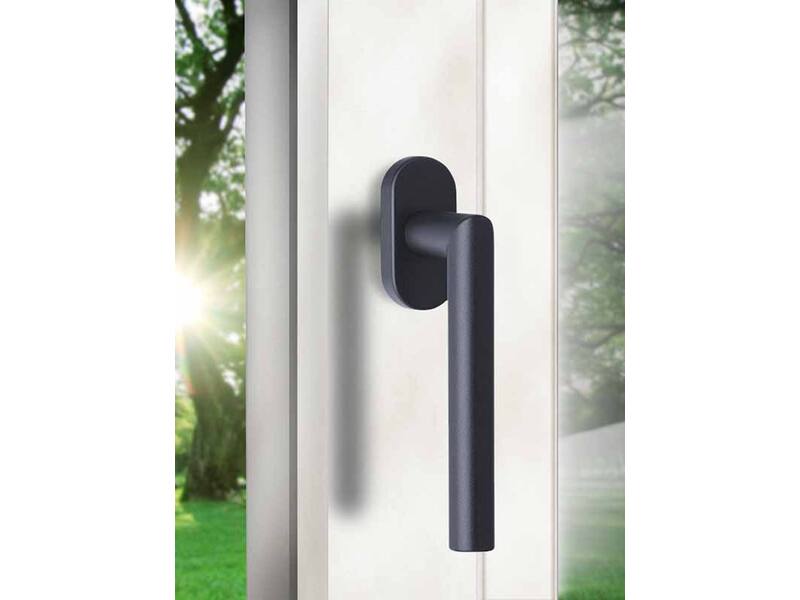 Draaikiep raamkruk Gunmetal PVD Milaan 19mm x 135mm