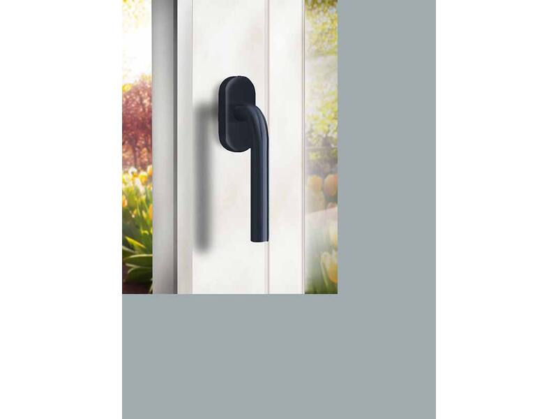Draaikiep raamkruk Gunmetal PVD Verona 19mm x 135mm