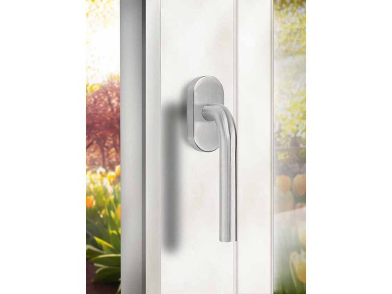Draaikiep raamkruk RVS Verona 19mm x 135mm