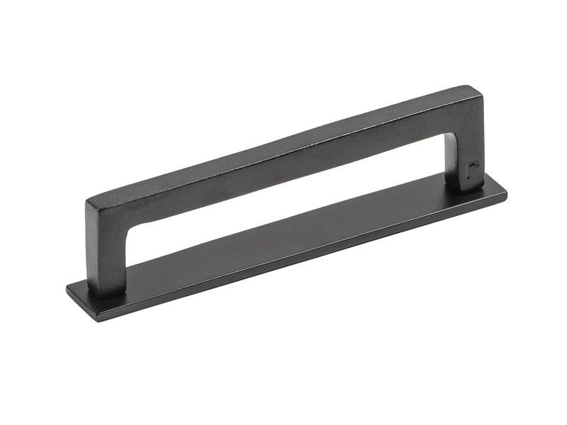 Achterplaat voor meubelgreep Essence Zwart 138mm, hoh 128mm