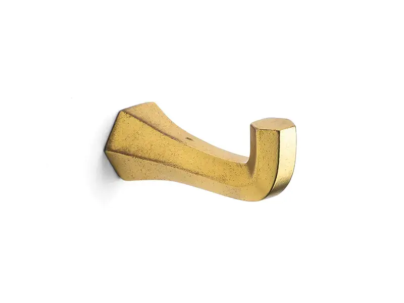 Kapstokhaak Messing Six Fois It's a Roel 20mm 20x27x45mm Aged Gold