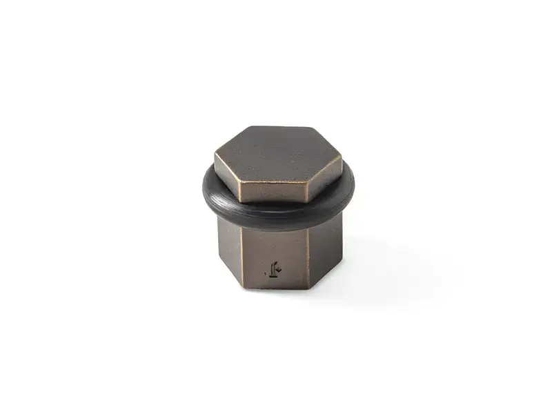 Deurstopper Verbronsd Six Fois It's a Roel 58x31x30mm VLOER Aged Bronze