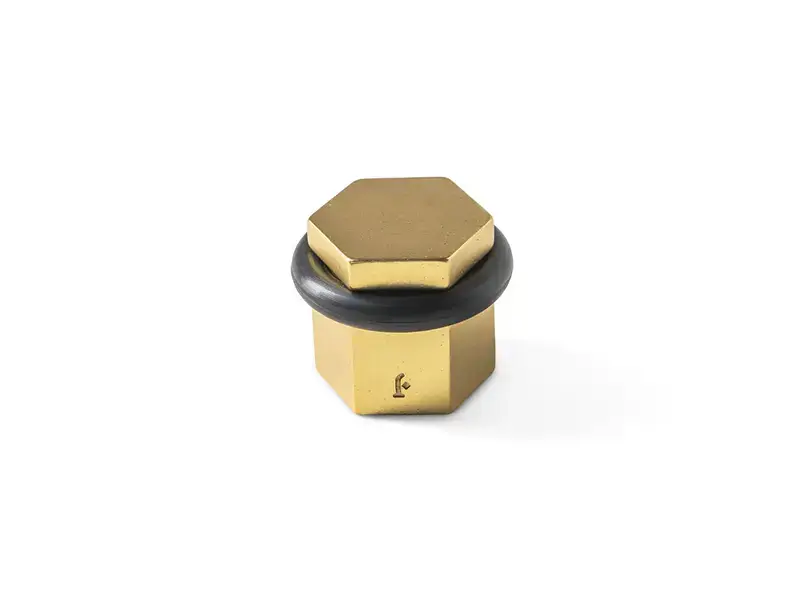 Deurstopper Messing Six Fois It's a Roel 58x31x30mm VLOER Aged Gold