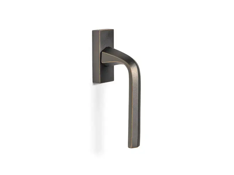 Draaikiep raamkruk Verbronsd Six Fois It's a Roel stift 7 Aged Bronze