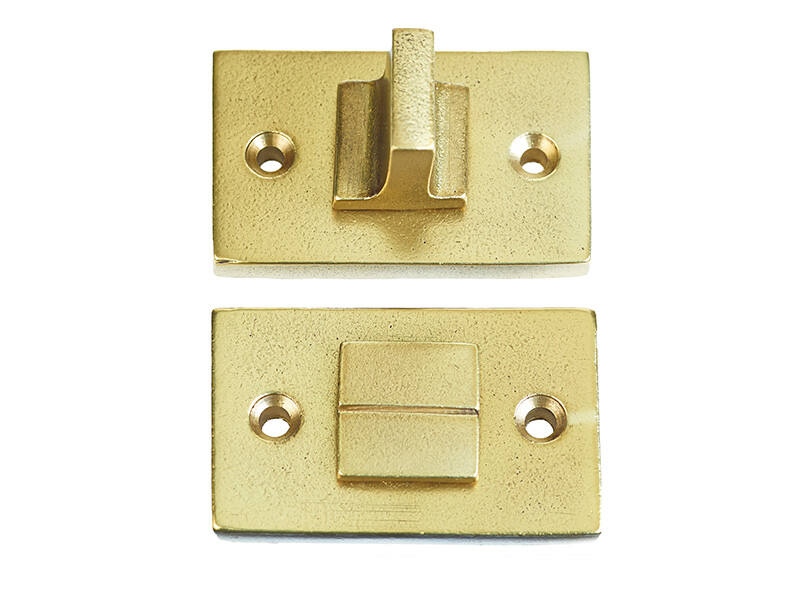 WC-garnituur Messing Jolie rechthoekig 55x32mm