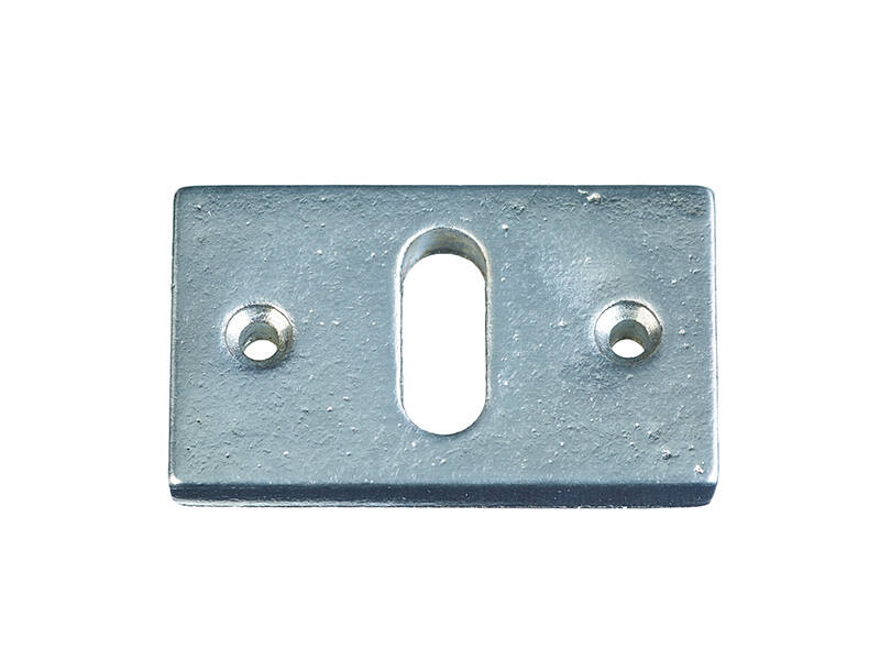 Sleutelrozet Verzilverd Jolie rechthoek horizontaal 55x33mm