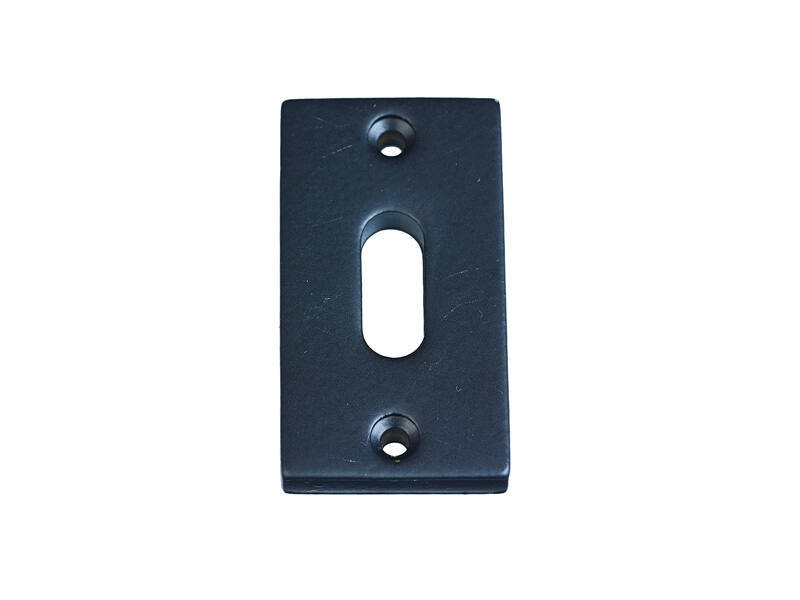 Sleutelrozet Zwart Jolie verticaal rechthoek 33x55mm