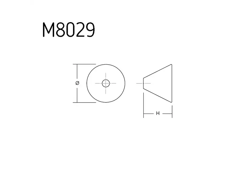 Meubelknop Licht Eiken Conic 29mm