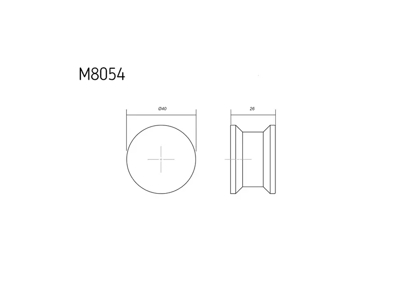 Meubelknop Zwart Oh! 40mm